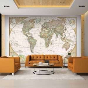 Moneta Maps Mural Wallpaper M900