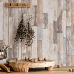 Limitation 2 Wood/Stone Beige Design Wallpaper AL10236-02